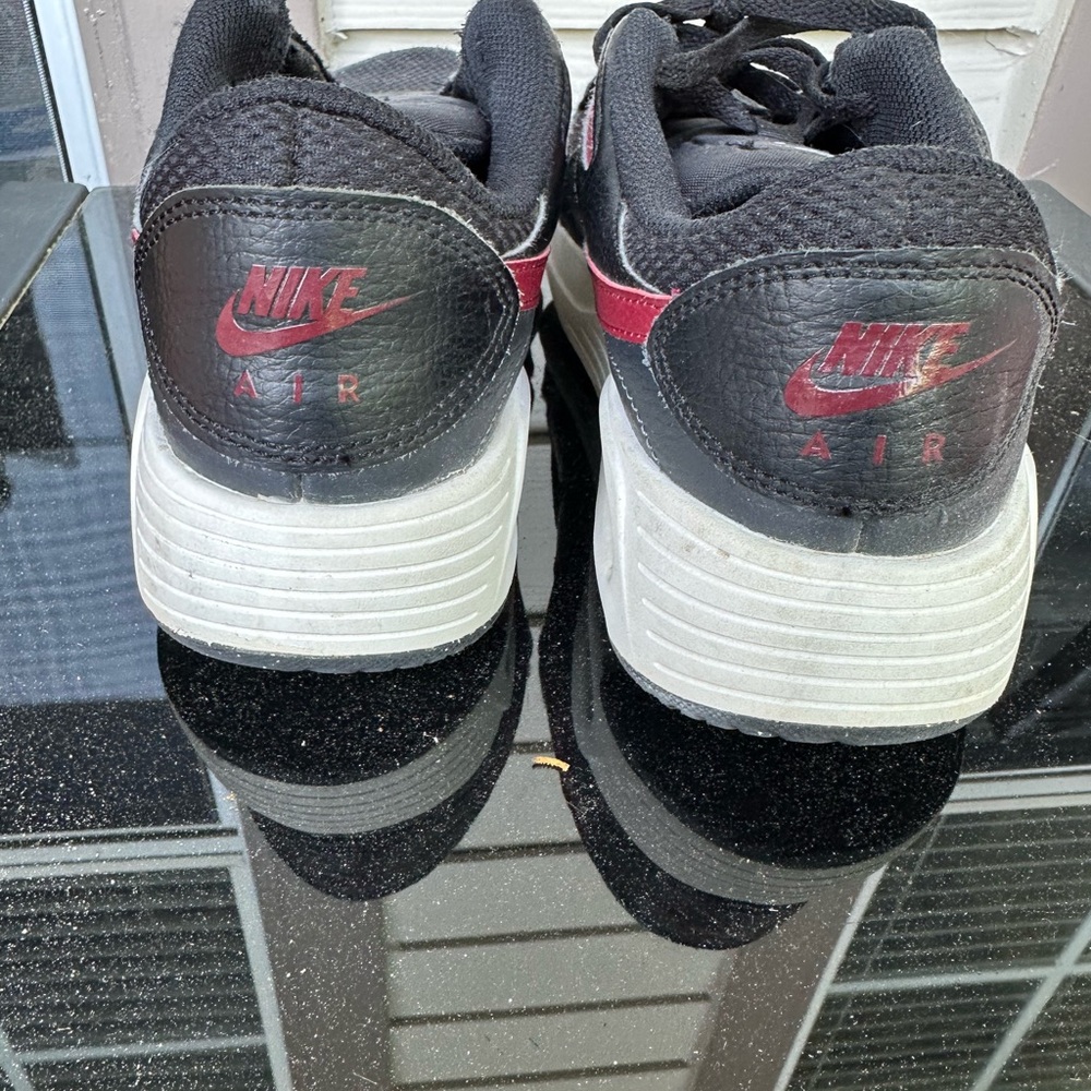 Nike Black and Red Air Max Athletic Shoes